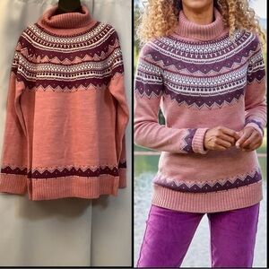 Atlas For Women Size 18 Argyle Knit Loose Fit